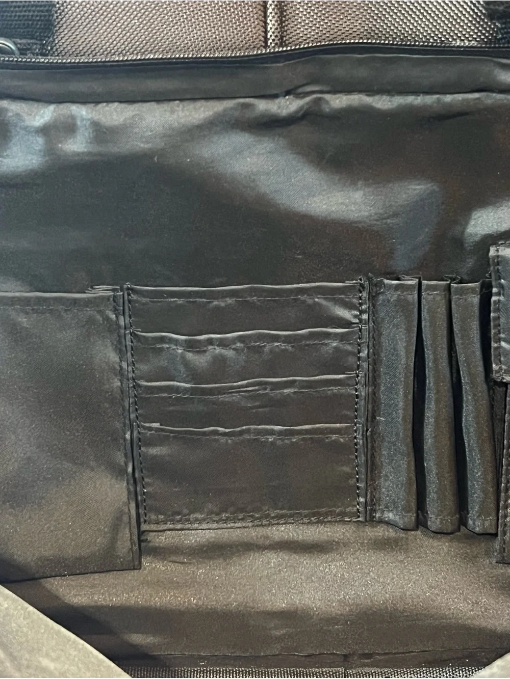 Chaps Rolling Laptop Bag Carry-on Suitcase Espresso & Black